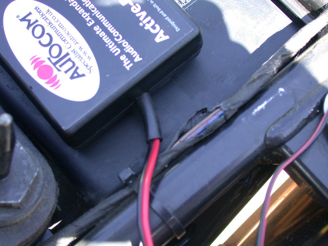 Wiring harness laid open