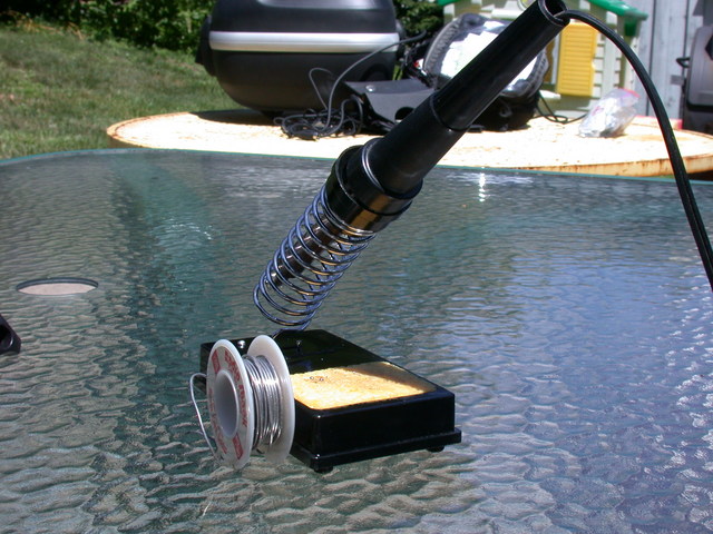 Soldering Iron pre-heating.