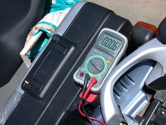 Multimeter reading close to zero volts