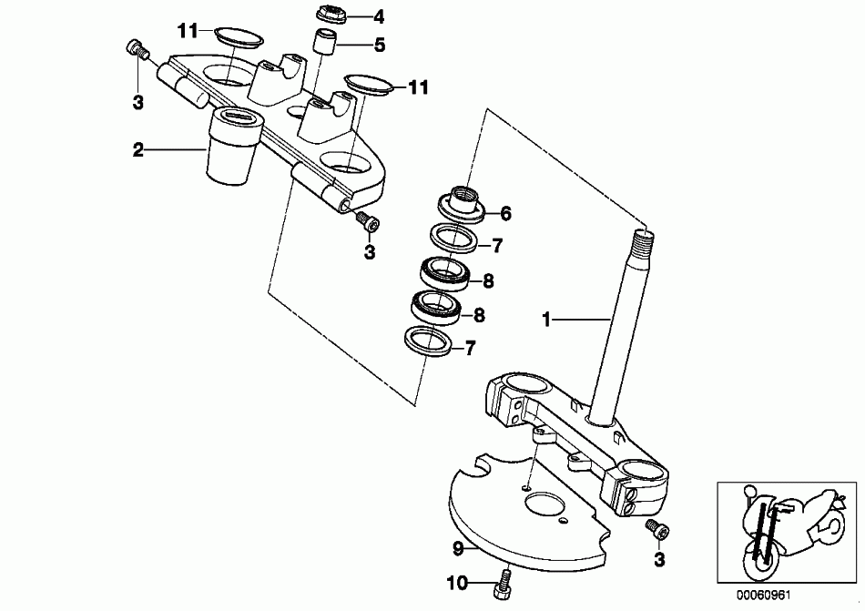 F650GS Triple-clamp